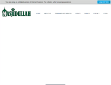 Tablet Screenshot of masjidullah.org